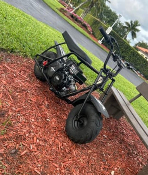GMB100 gas mini bike customer photo